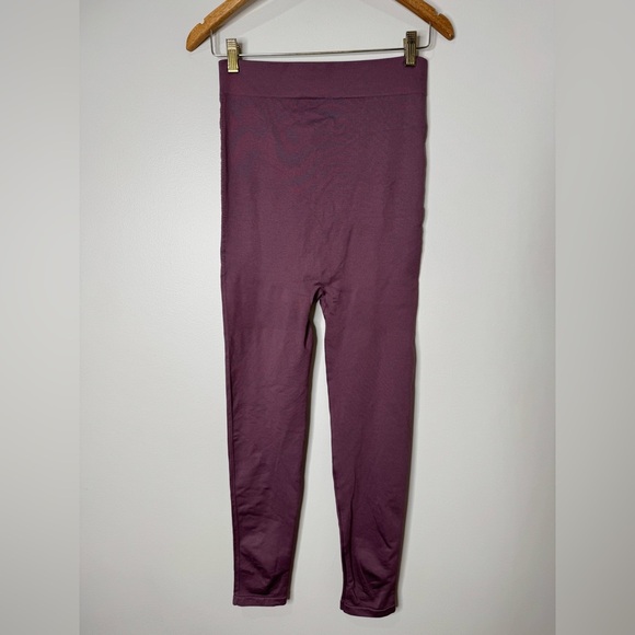 BLANQI Everday High Rise Full Length Maternity Leggings Mauve Purple Large - Picture 6 of 6
